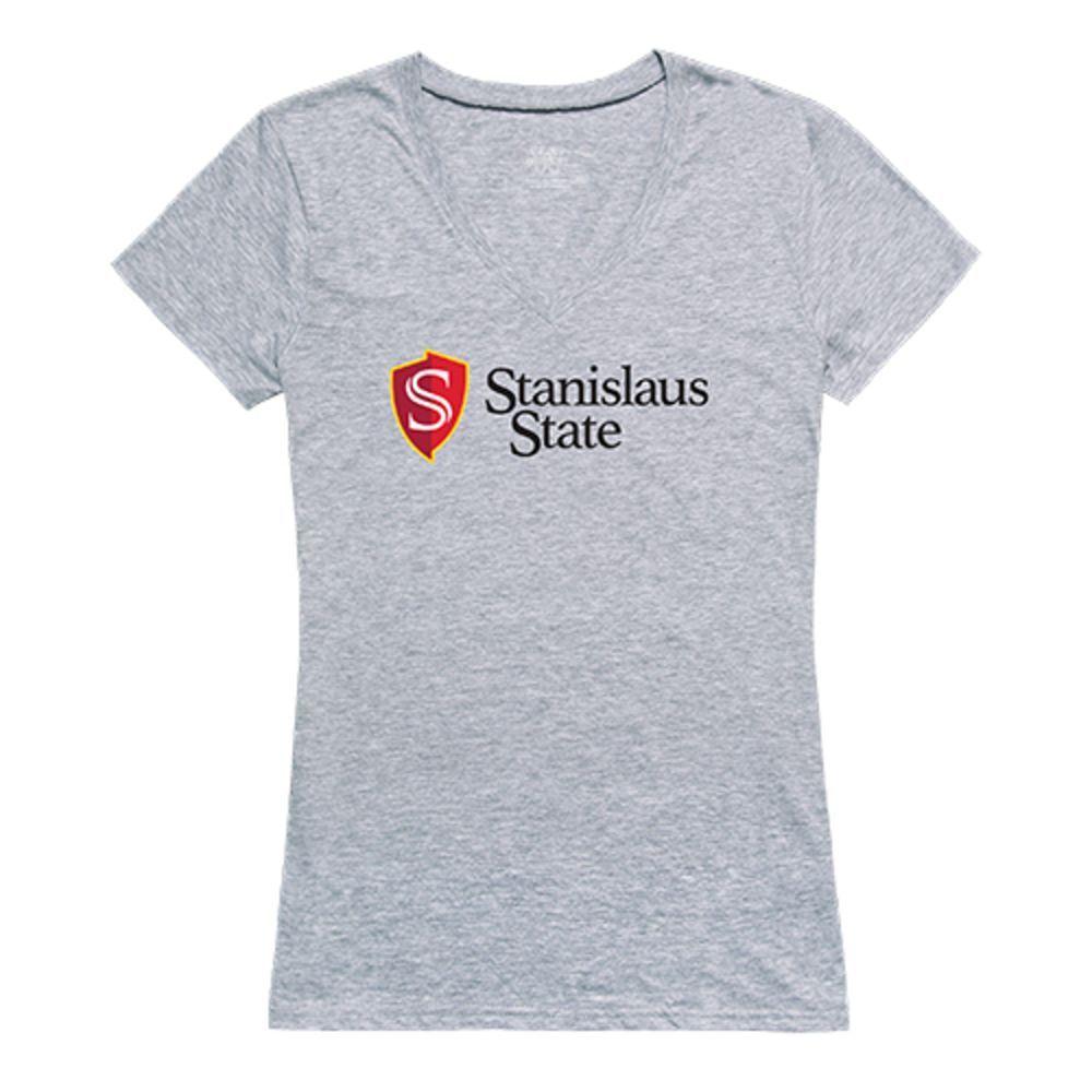 California State University Stanislaus Warriors NCAA Women's Seal Tee T-Shirt-Campus-Wardrobe