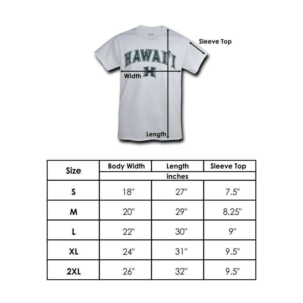 University of Hawaii Rainbow Warriors NCAA Freshman Tee T-Shirt-Campus-Wardrobe