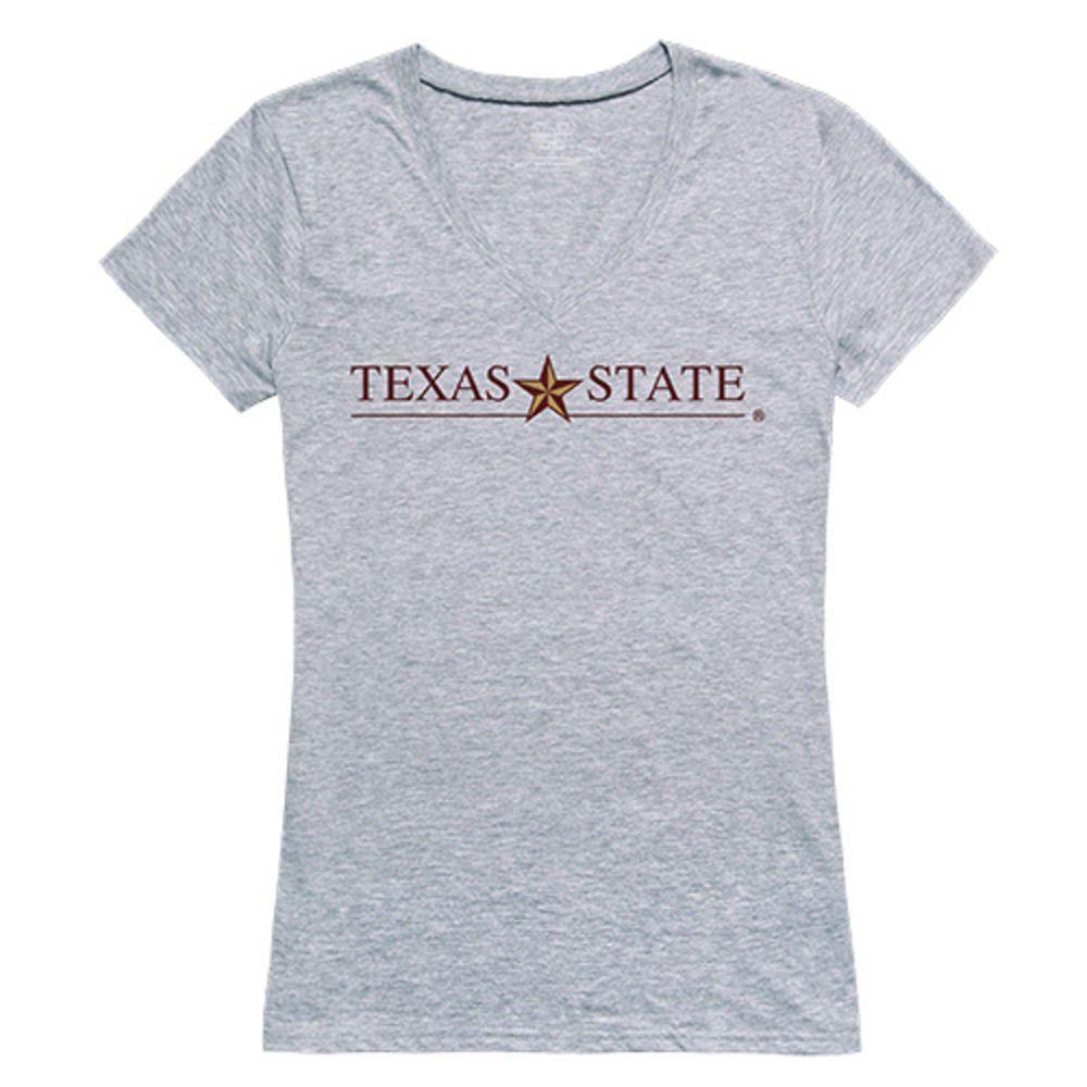 Texas State University Boko the Bobcat NCAA Women's Seal Tee T-Shirt-Campus-Wardrobe