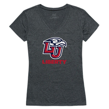 Liberty University Flames NCAA Women's Cinder Tee T-Shirt-Campus-Wardrobe