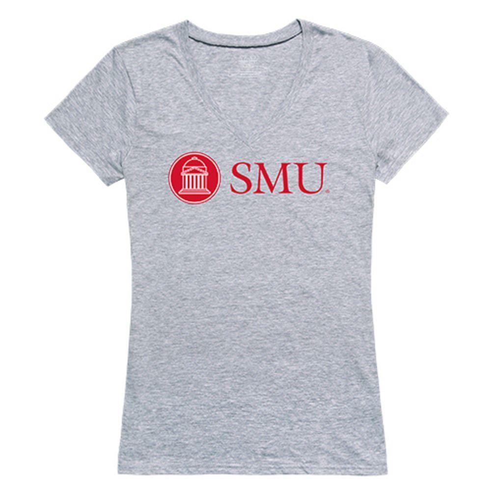 Southern Methodist University Mustangs NCAA Women's Seal Tee T-Shirt-Campus-Wardrobe