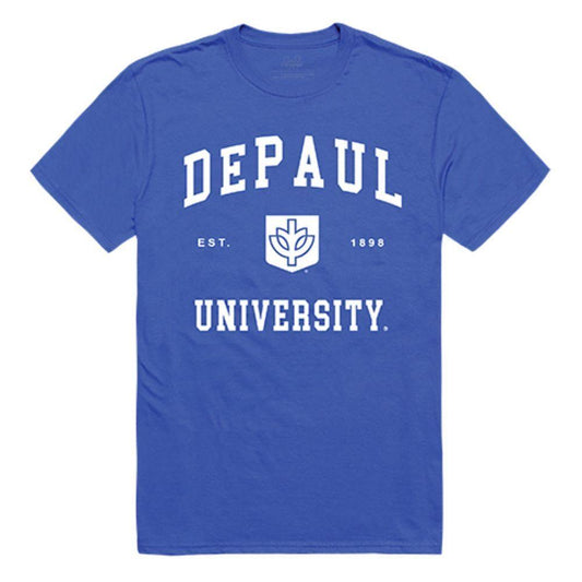 DePaul University Blue Demons NCAA Seal Tee T-Shirt Royal-Campus-Wardrobe