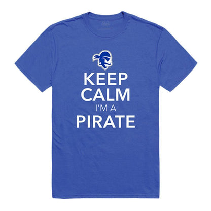 Seton Hall University Pirates NCAA Keep Calm Tee T-Shirt Royal-Campus-Wardrobe