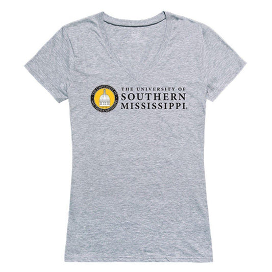 University of Southern Mississippi Golden Eagles NCAA Women's Seal Tee T-Shirt-Campus-Wardrobe