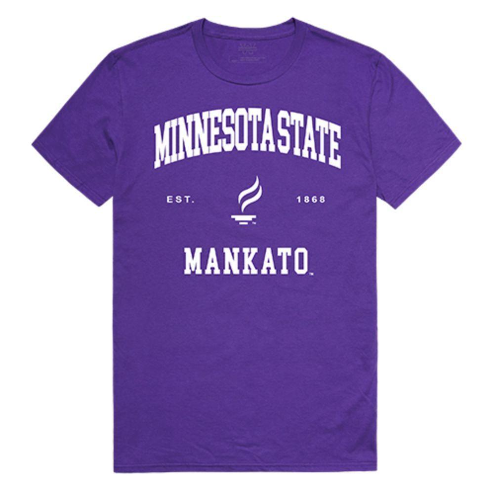 Minnesota State University Mankato Mavericks NCAA Seal Tee T-Shirt Purple-Campus-Wardrobe