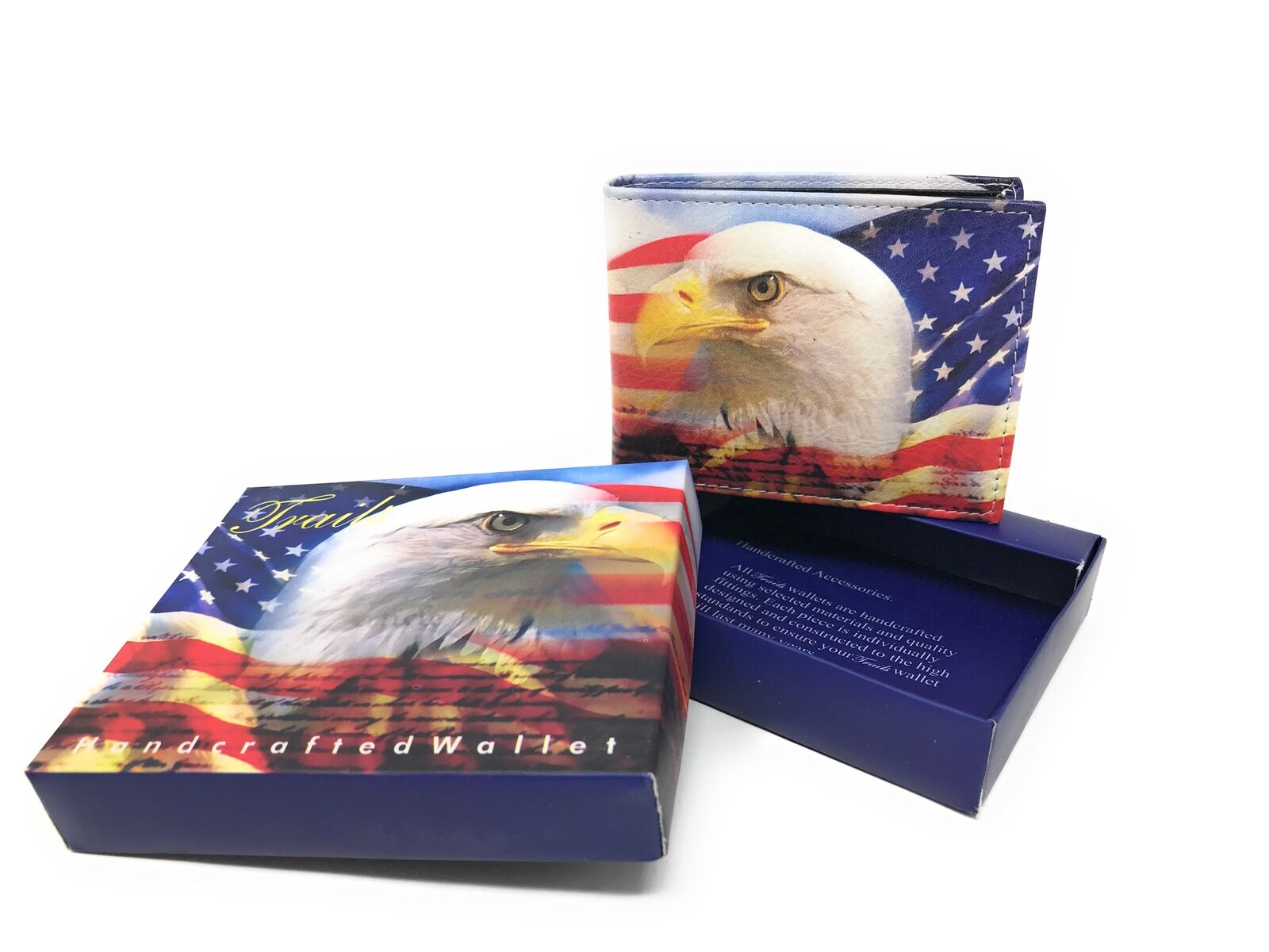 USA Patriotic Bifold Wallets In Gift Box Mens Womens Youth-UNCATEGORIZED-Empire Cove-LL-US_100_DOLLAR_OLD-Casaba Shop