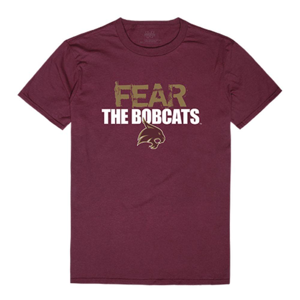Texas State University Boko the Bobcat NCAA Fear Tee T-Shirt-Campus-Wardrobe