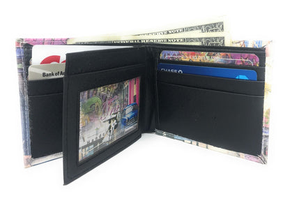 Urban Trendy NY Fashion Bifold Printed Wallets In Gift Box Mens Womens Kids-UNCATEGORIZED-Empire Cove-LL-BLM-Casaba Shop