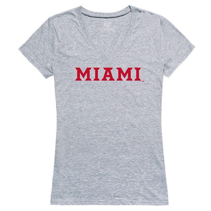 Miami University RedHawks NCAA Women's Seal Tee T-Shirt-Campus-Wardrobe