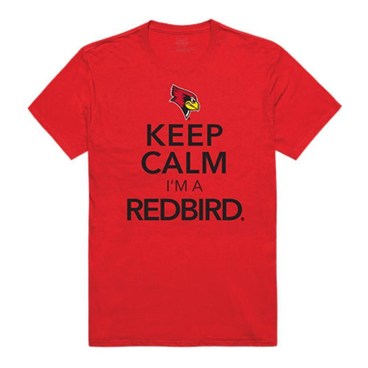 Illinois State University Redbirds NCAA Keep Calm Tee T-Shirt Red-Campus-Wardrobe