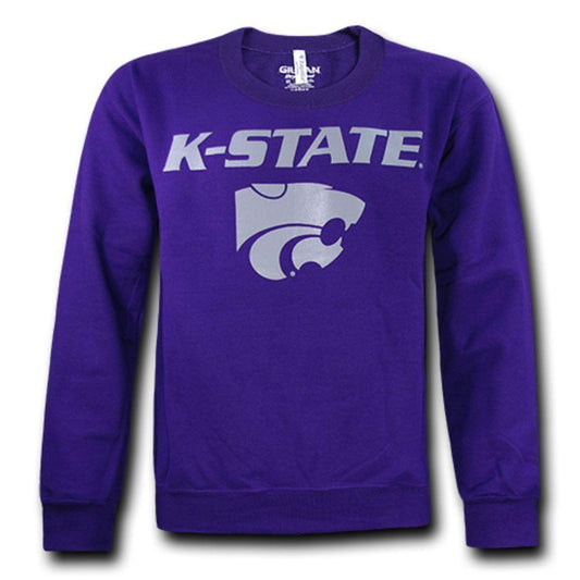 Kansas State University Wildcats NCAA College Crewneck Pullover Sweater Sweatshirt Purple-Campus-Wardrobe