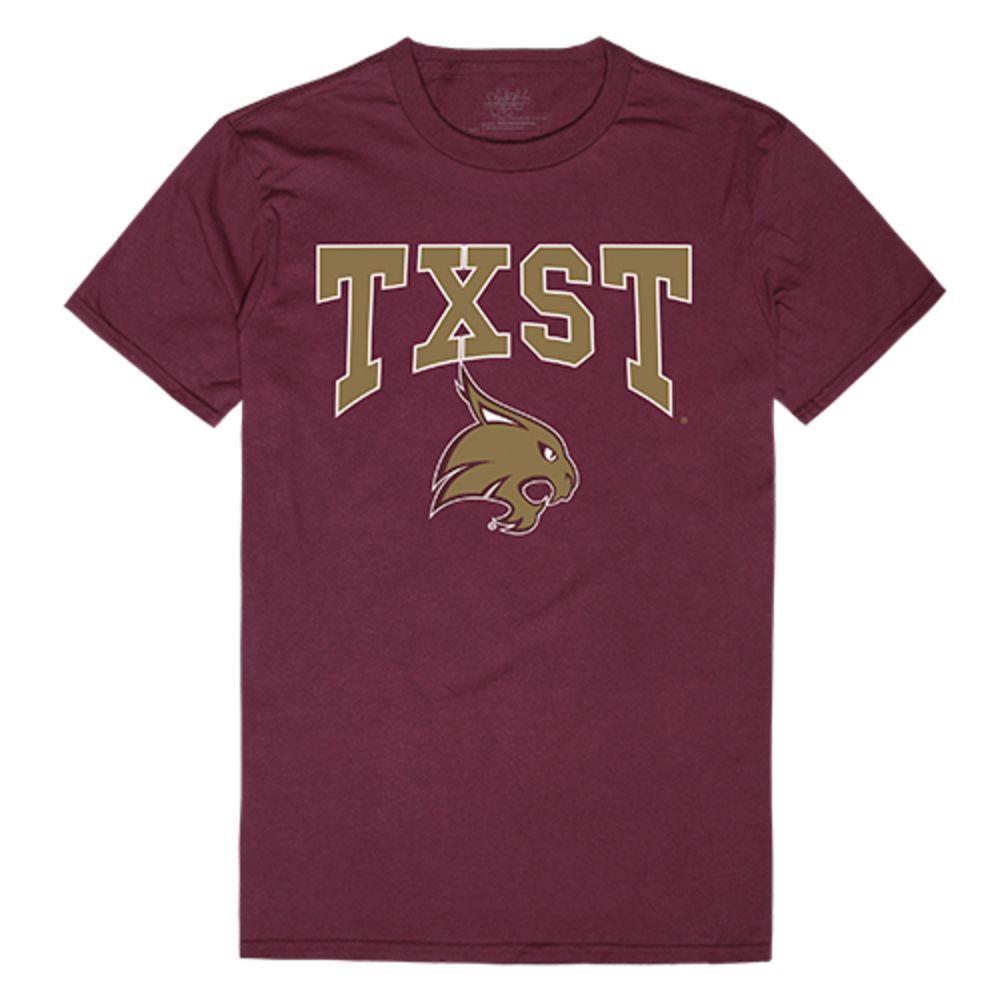Texas State University Boko the Bobcat NCAA Athletic Tee T-Shirt-Campus-Wardrobe