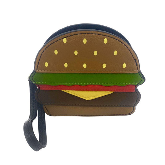 Empire Cove Mini Hamburger Coin Purse Wallet Zippered Pouch Bag Wristlet