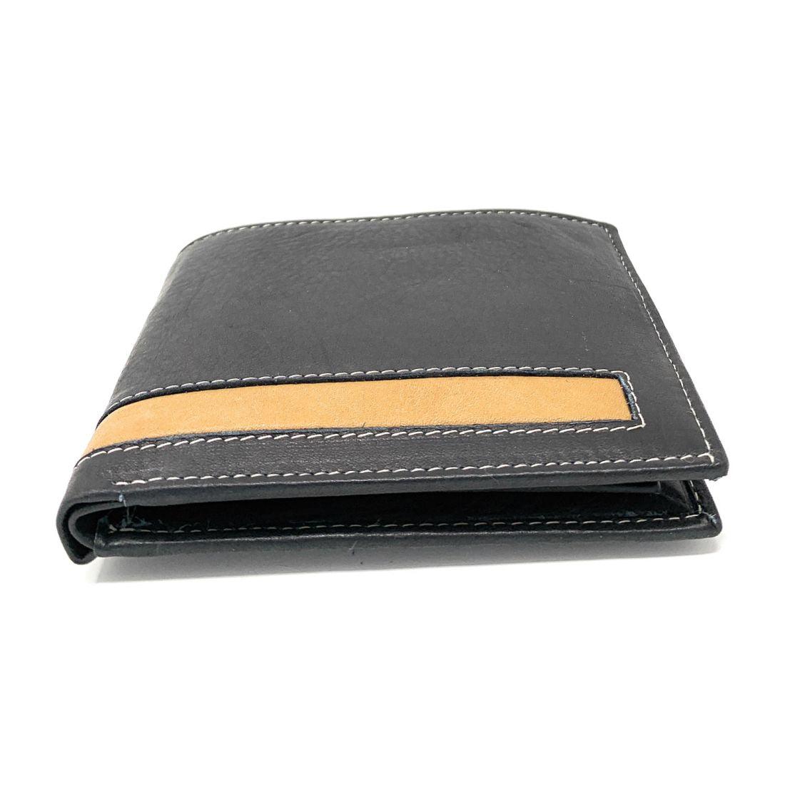 Empire Cove Stylish Genuine Leather Bifold Wallets Mens Womens-UNCATEGORIZED-Empire Cove-Black-Casaba Shop