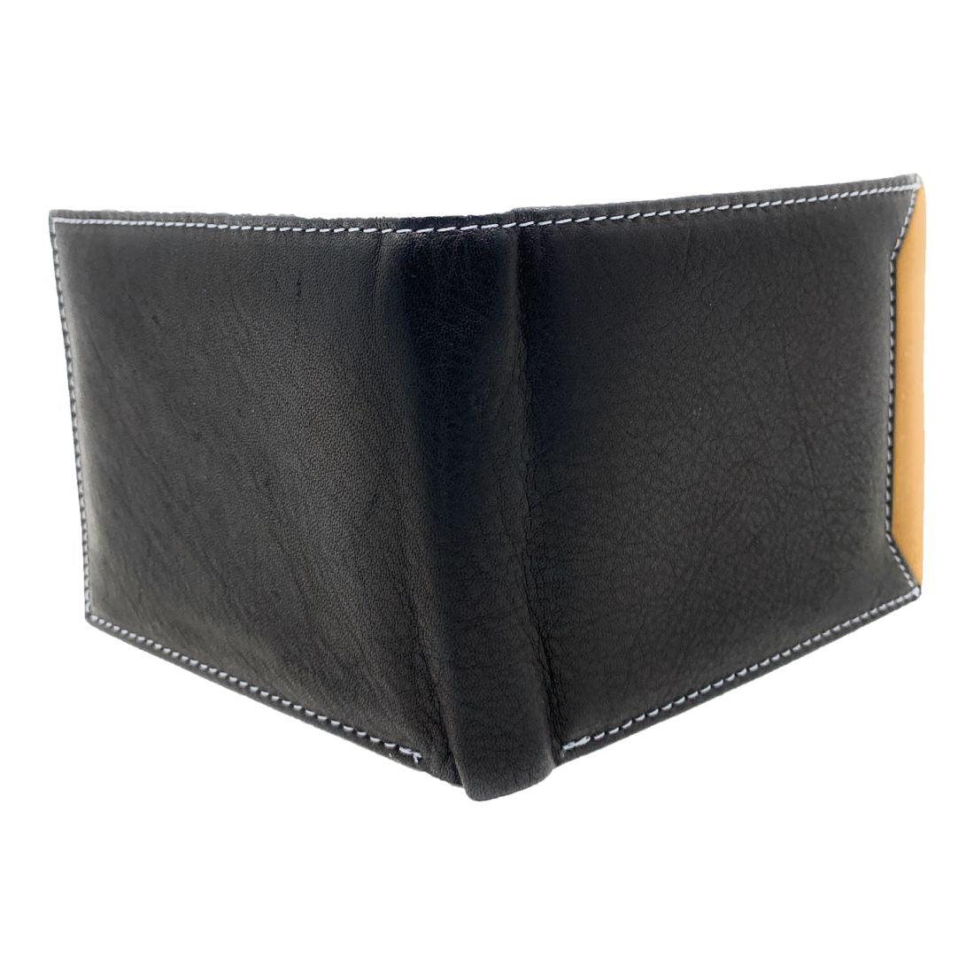 Empire Cove Stylish Genuine Leather Bifold Wallets Mens Womens-UNCATEGORIZED-Empire Cove-Black-Casaba Shop