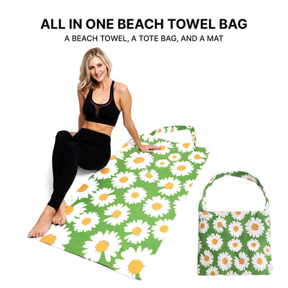 Empire Cove 2 in 1 Convertible Beach Towel Tote Bag Shoulder Bag Pool Swim 