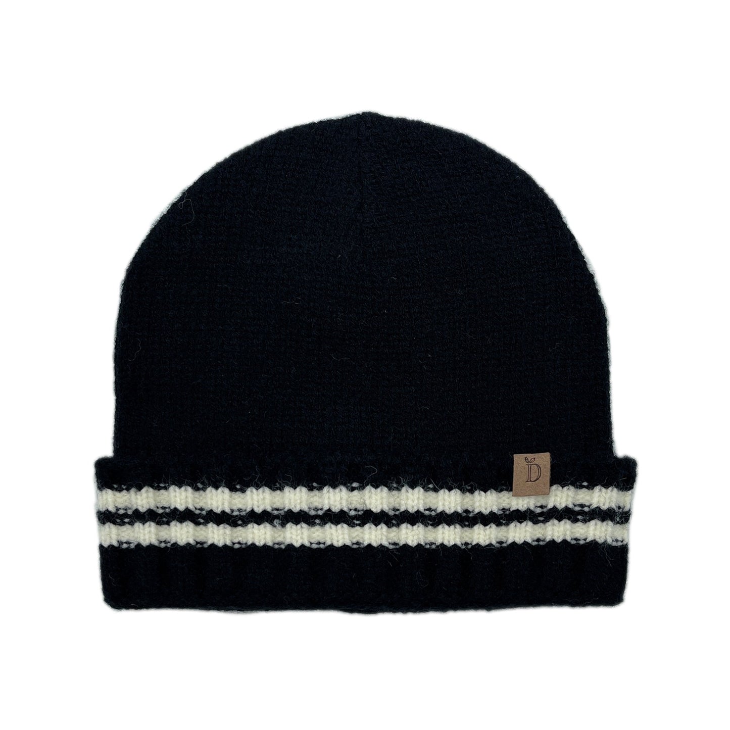 Empire Cove Winter Knit Striped Beanie-UNCATEGORIZED-Empire Cove-Black-Casaba Shop