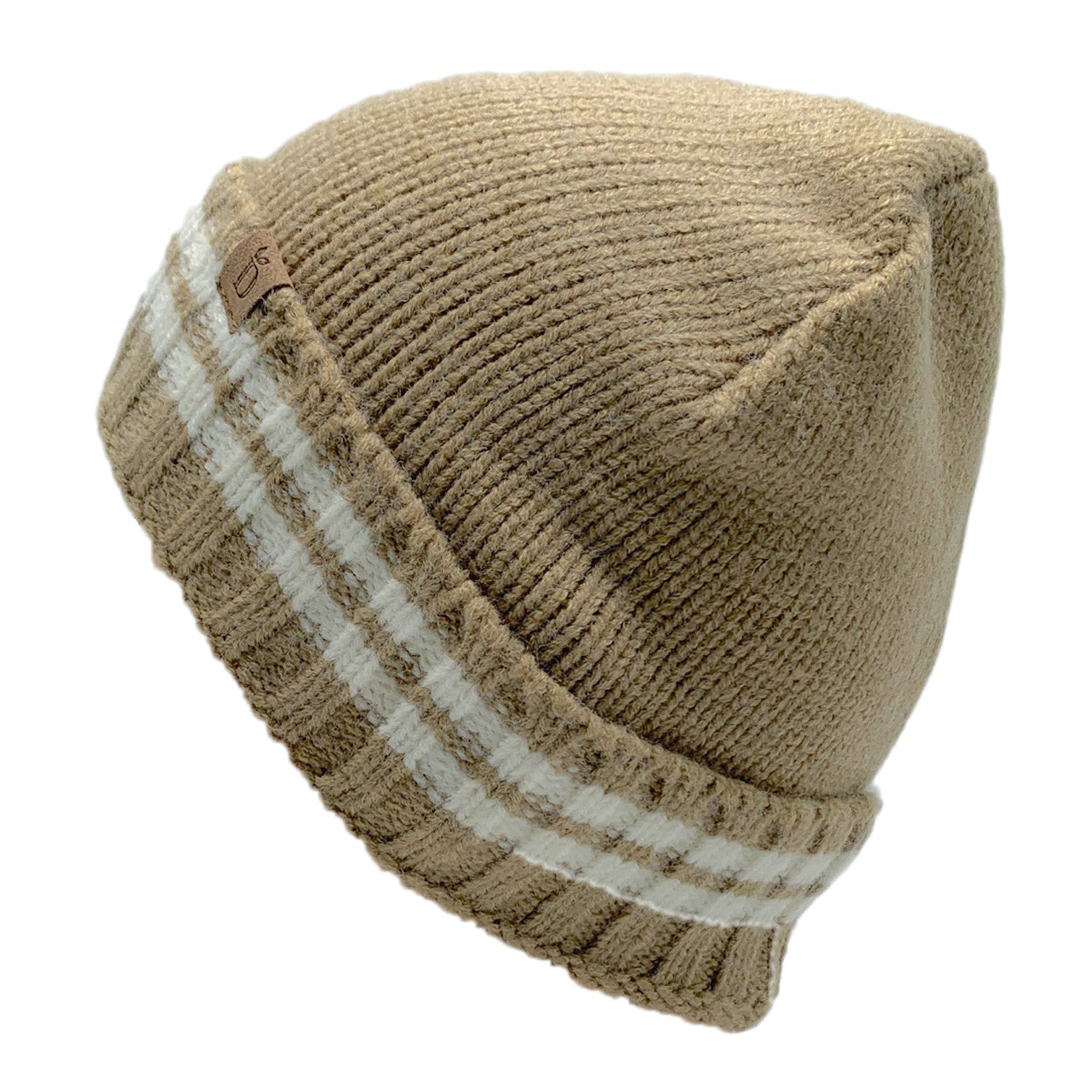 Empire Cove Winter Knit Striped Beanie-UNCATEGORIZED-Empire Cove-Black-Casaba Shop