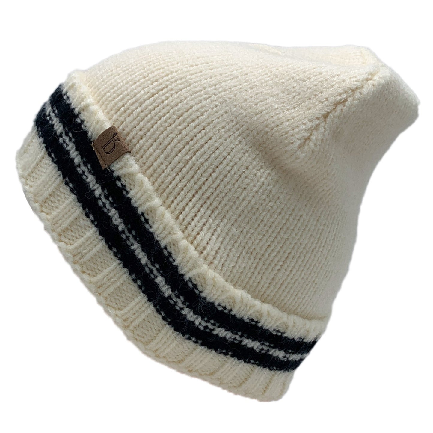 Empire Cove Winter Knit Striped Beanie-UNCATEGORIZED-Empire Cove-Black-Casaba Shop