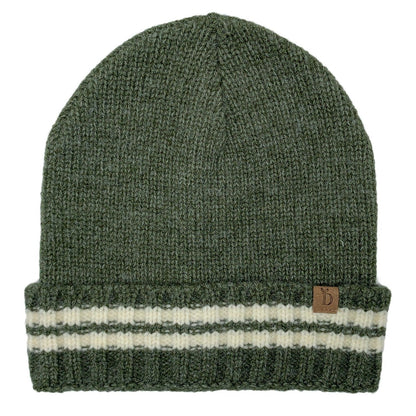 Empire Cove Winter Knit Striped Beanie-UNCATEGORIZED-Empire Cove-Olive-Casaba Shop