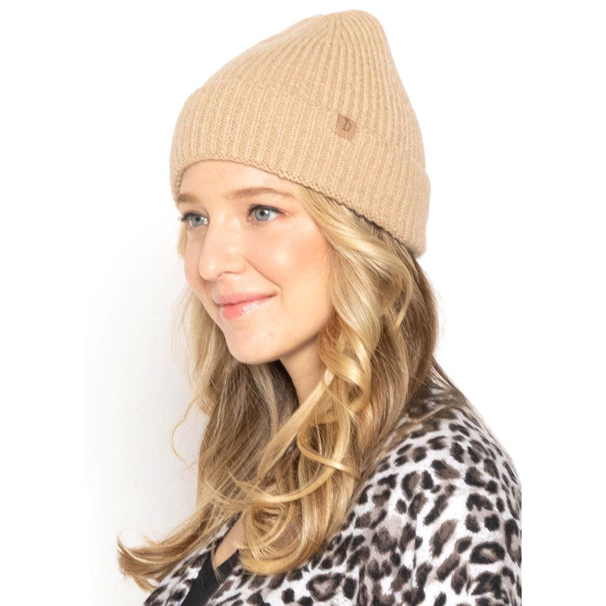 Empire Cove Womens Ribbed Knit Cuff Beanie-UNCATEGORIZED-Empire Cove-Light Gray-Casaba Shop