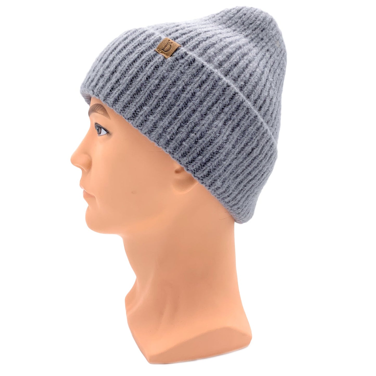 Empire Cove Womens Ribbed Knit Cuff Beanie-UNCATEGORIZED-Empire Cove-Dusty pink-Casaba Shop