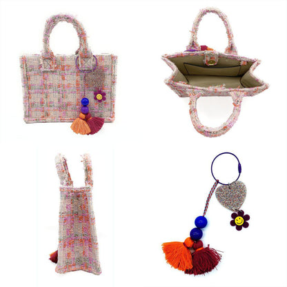 Empire Cove Stylish Mini Tote Bags with Tassles Purse Handbags Satchel Bag