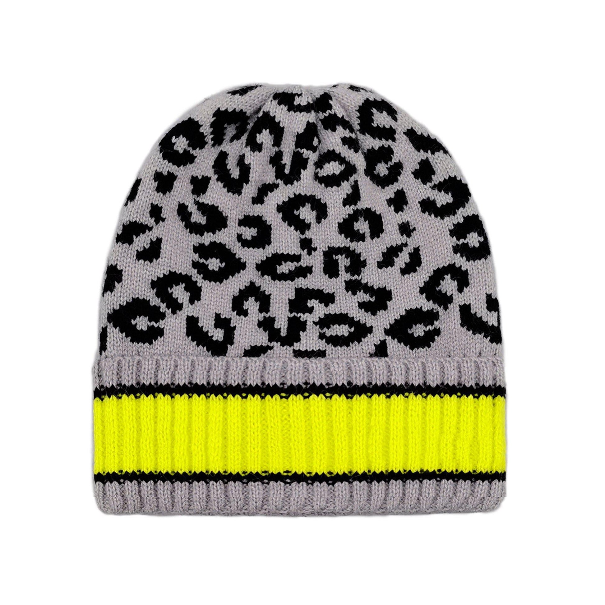 Empire Cove Winter Set Knit Leopard Striped Beanie and Touch Screen Gloves Gift Set-Hat/gloves-Empire Cove-Beige-Casaba Shop