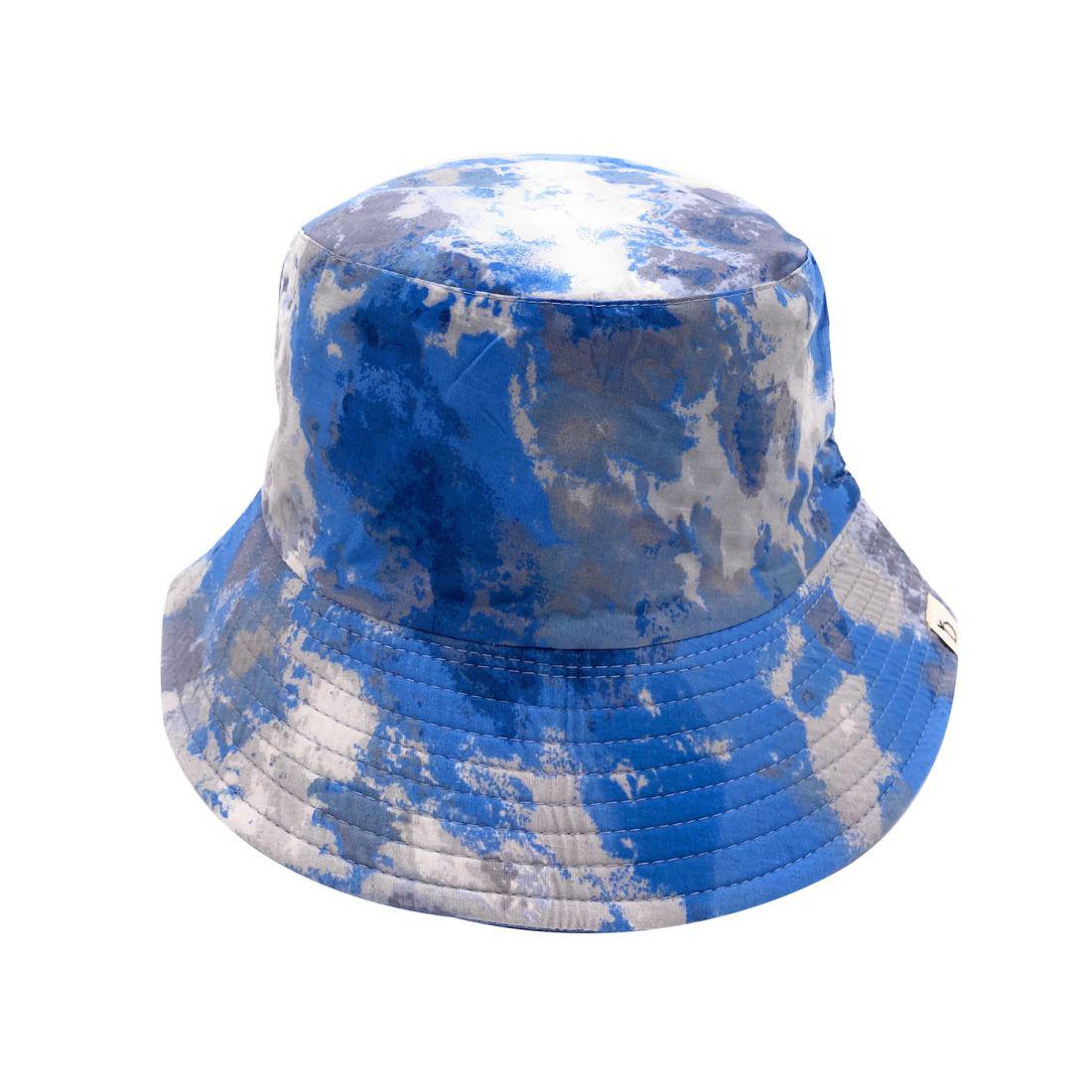 Empire Cove Tie Dye Ice Crumple Bucket Hat Reversible Fisherman Cap Women Men, Blue