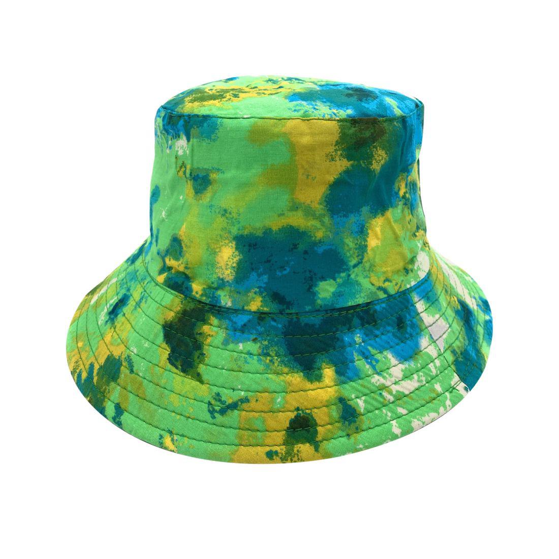 Empire Cove Tie Dye Ice Crumple Bucket Hat Reversible Fisherman Cap Women Men