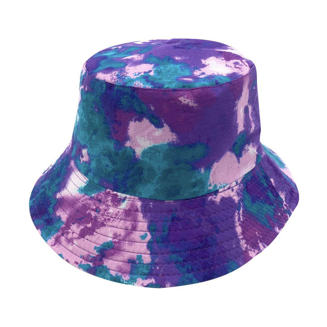 Empire Cove Tie Dye Ice Crumple Bucket Hat Reversible Fisherman Cap Women Men