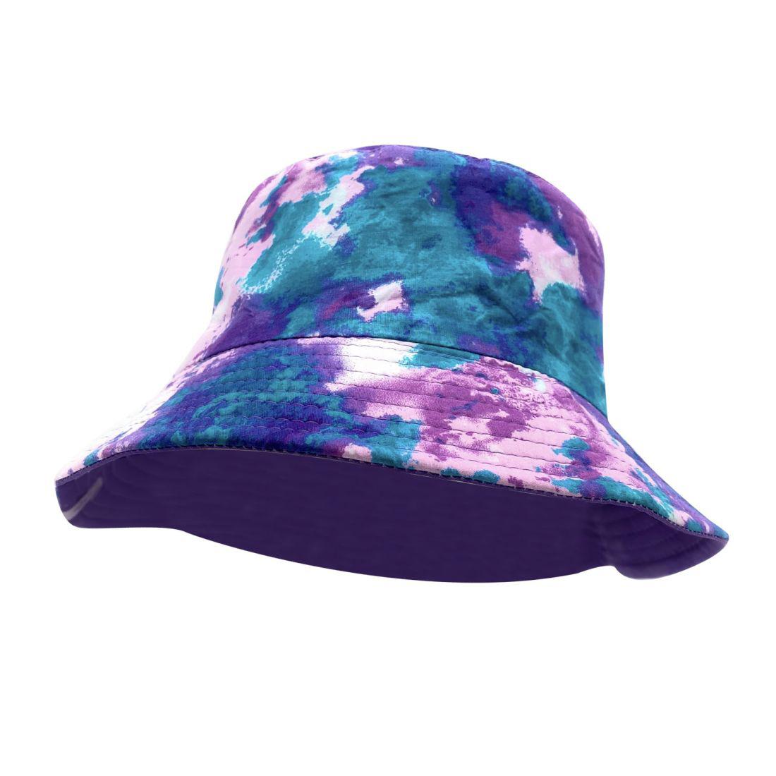 Empire Cove Tie Dye Ice Crumple Bucket Hat Reversible Fisherman Cap Women Men