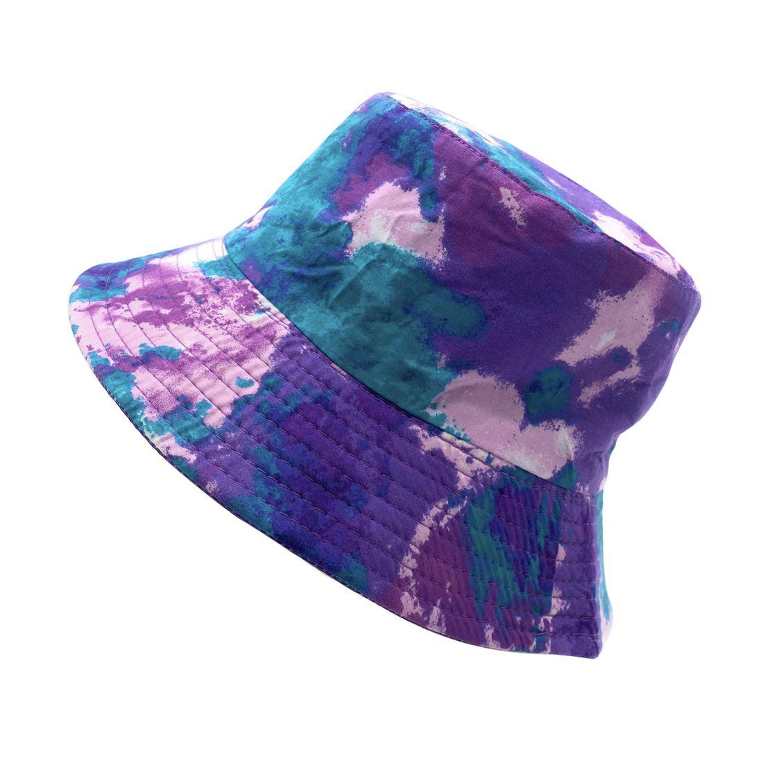 Empire Cove Tie Dye Ice Crumple Bucket Hat Reversible Fisherman Cap Women Men