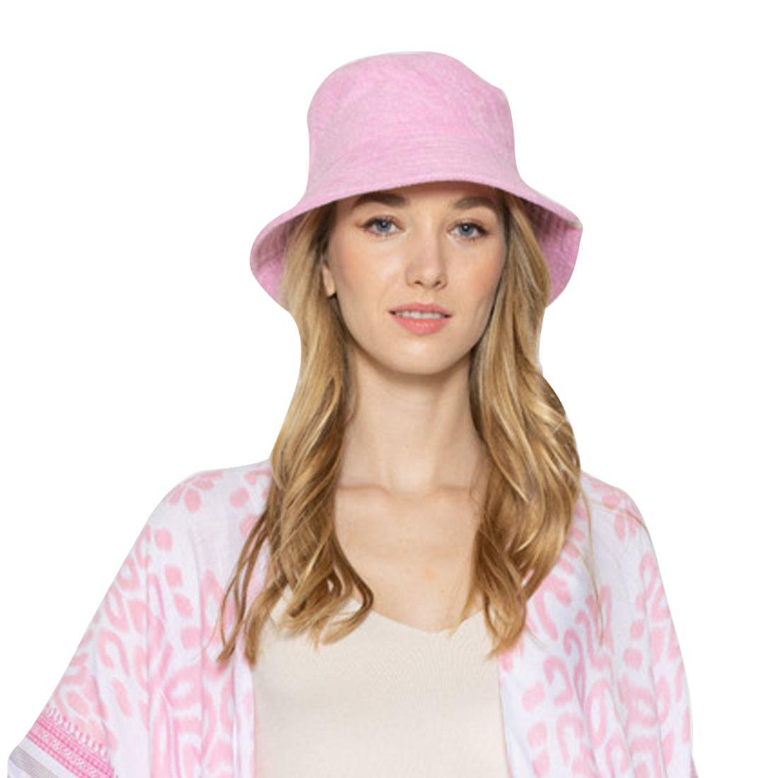 Empire Cove Terry Cloth Bucket Hat Fisherman Cap Women Men Summer Beach Sun Hat 