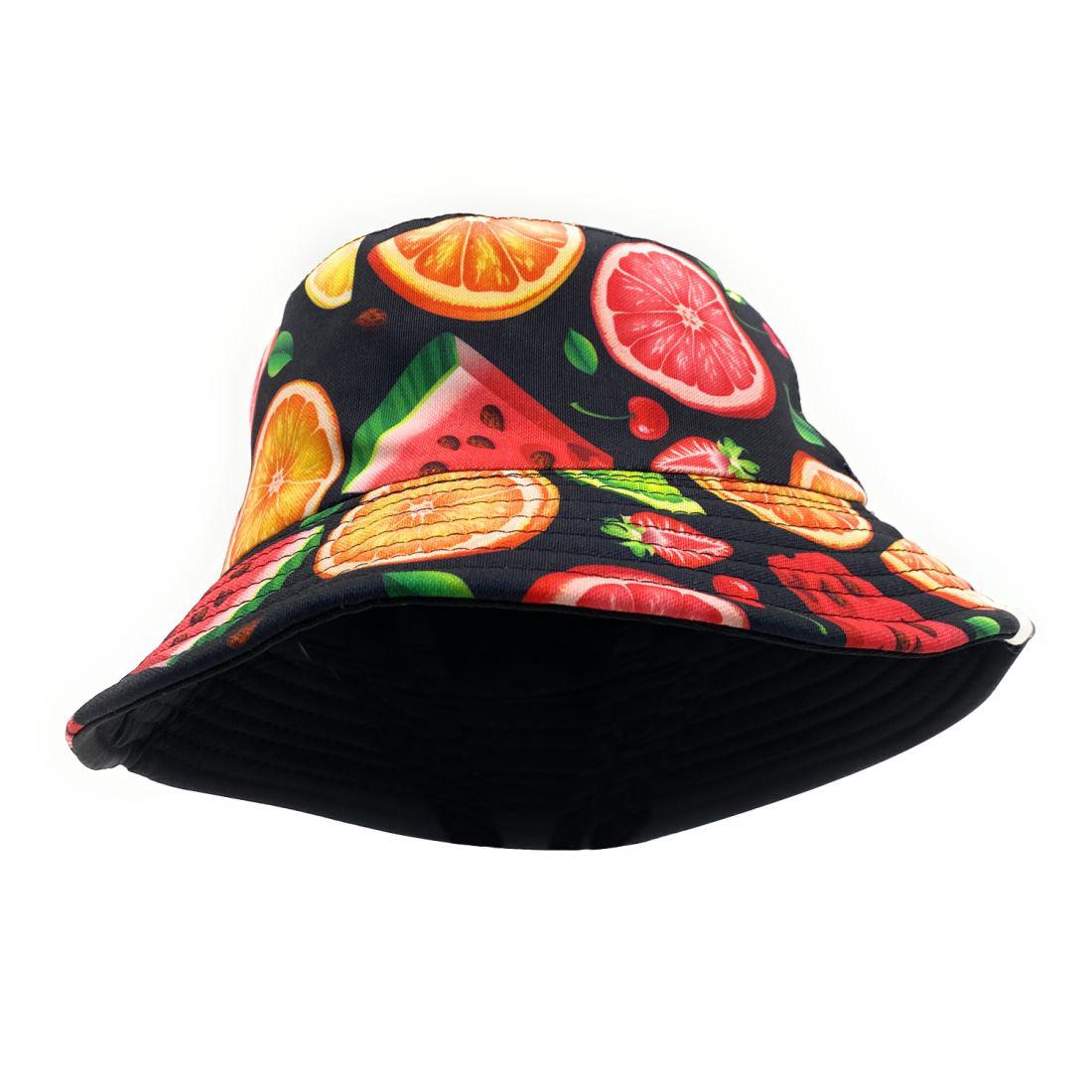 Empire Cove Fruit Print Bucket Hat Reversible Fisherman Cap Women Men Summer