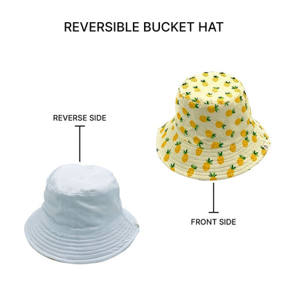 Empire Cove Fruit Print Bucket Hat Reversible Fisherman Cap Women Men Summer