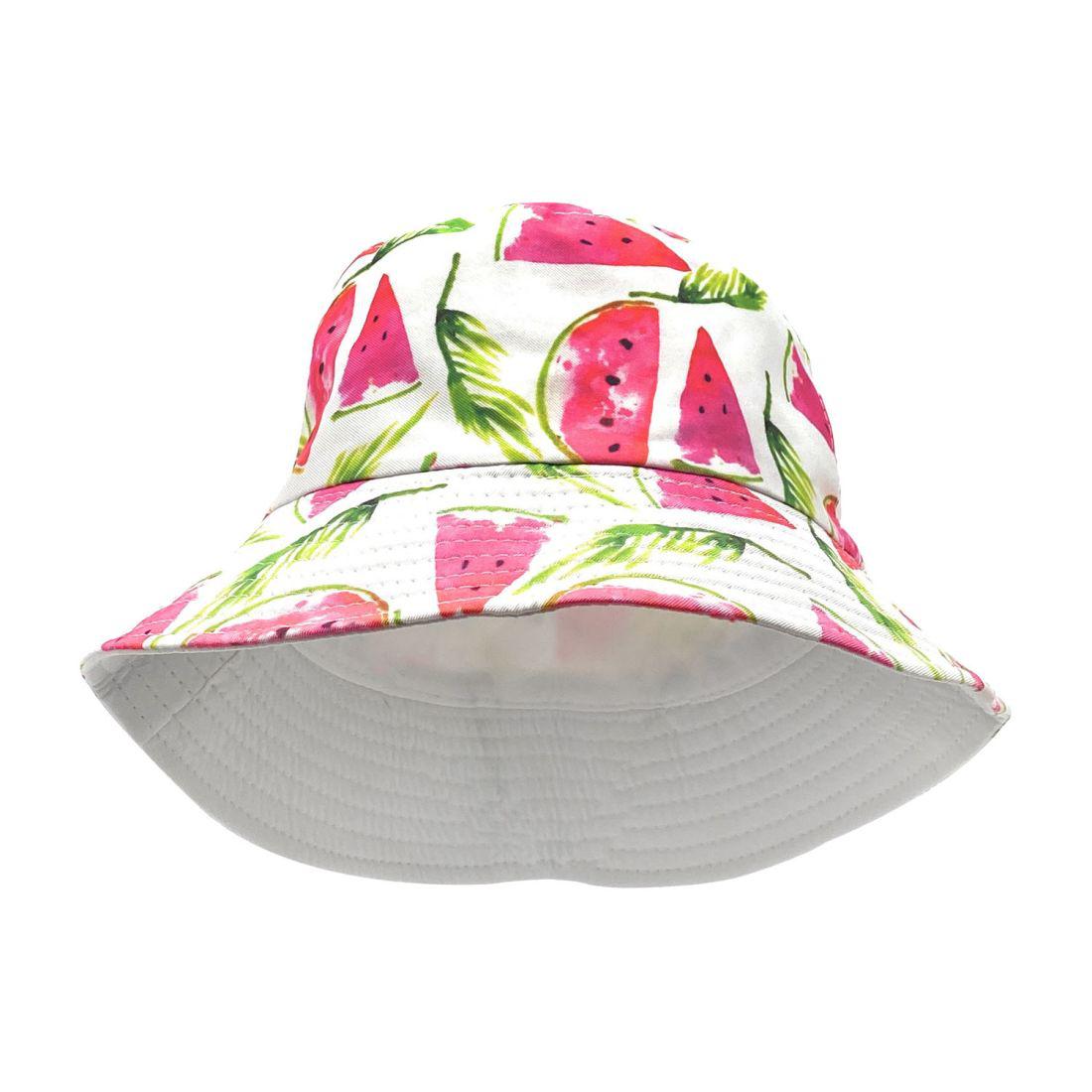 Empire Cove Fruit Print Bucket Hat Reversible Fisherman Cap Women Men Summer