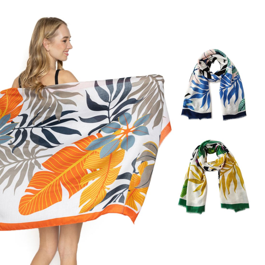 Empire Cove Womens Scarf Scarves Wraps Tropical Palm Trees Sarong Beach Cover Ups