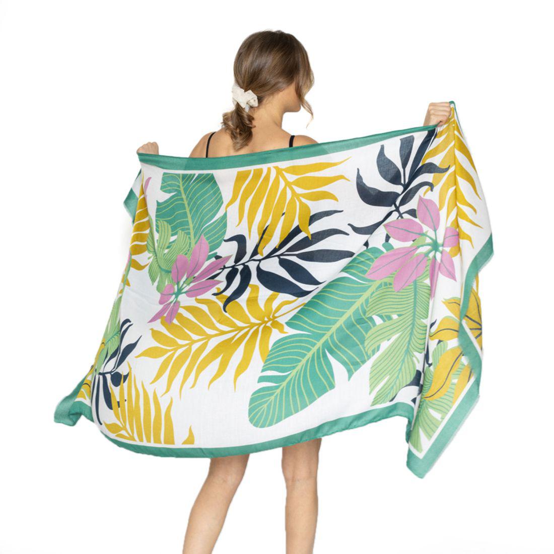 Empire Cove Womens Scarf Scarves Wraps Tropical Palm Trees Sarong Beach Cover Ups