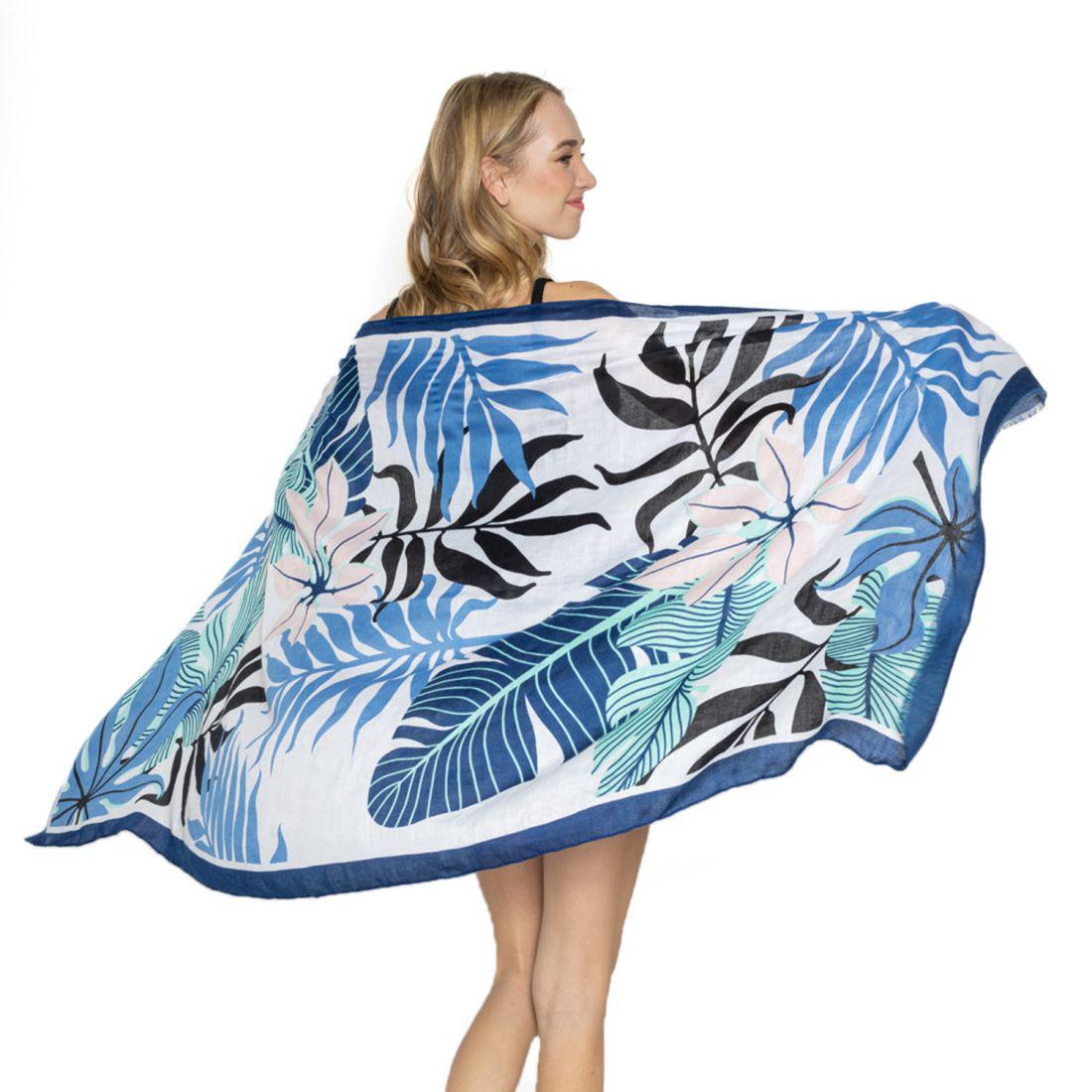 Empire Cove Womens Scarf Scarves Wraps Tropical Palm Trees Sarong Beach Cover Ups