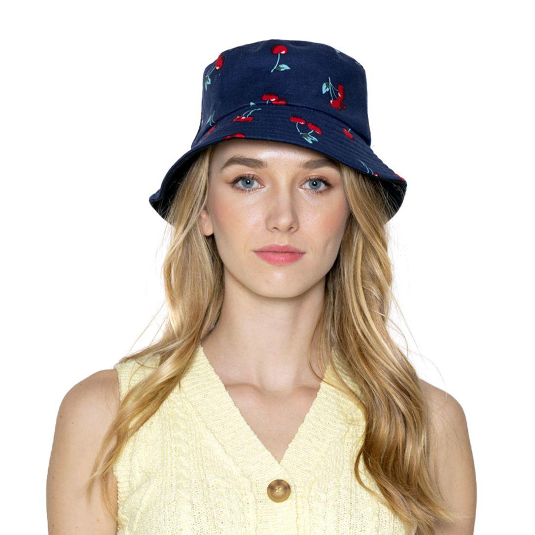 Empire Cove Fruit Print Bucket Hat Reversible Fisherman Cap Women Men Summer