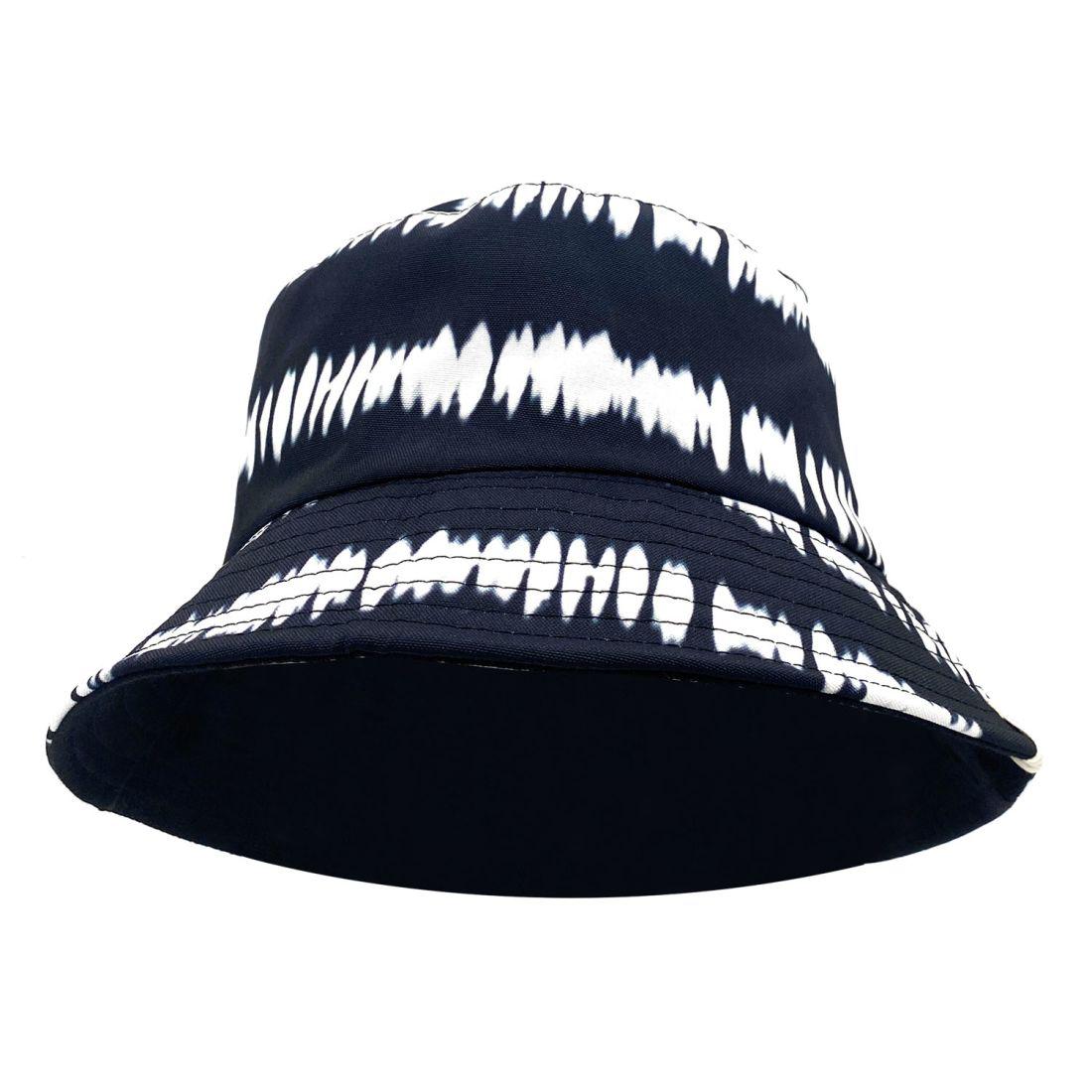 Empire Cove Tie Dye Stripes Bucket Hat Reversible Fisherman Cap Women Men Summer