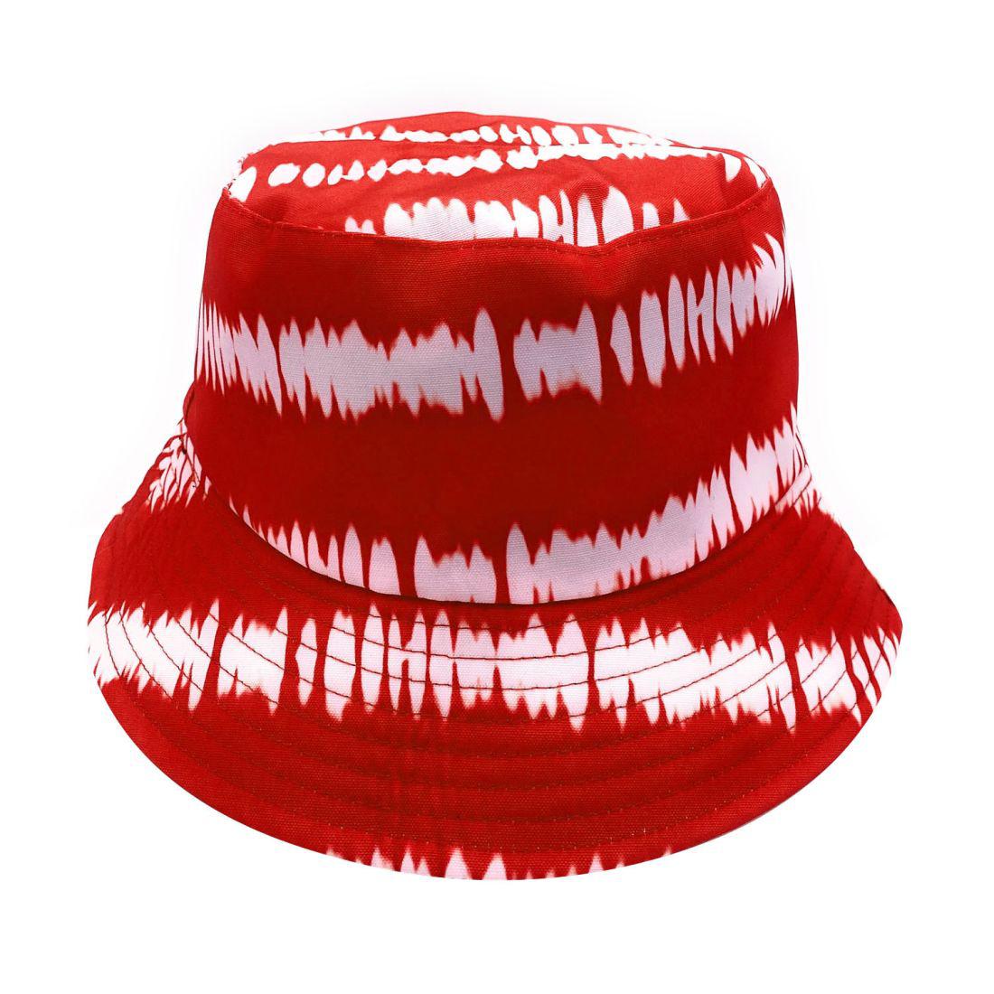 Empire Cove Tie Dye Stripes Bucket Hat Reversible Fisherman Cap Women Men Summer