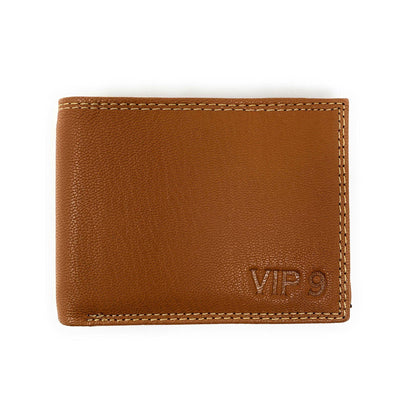 Empire Cove VIP Classic Genuine Leather Slim Bifold Wallets Side Flip ID Compartment-Wallets-Empire Cove-Black-Casaba Shop