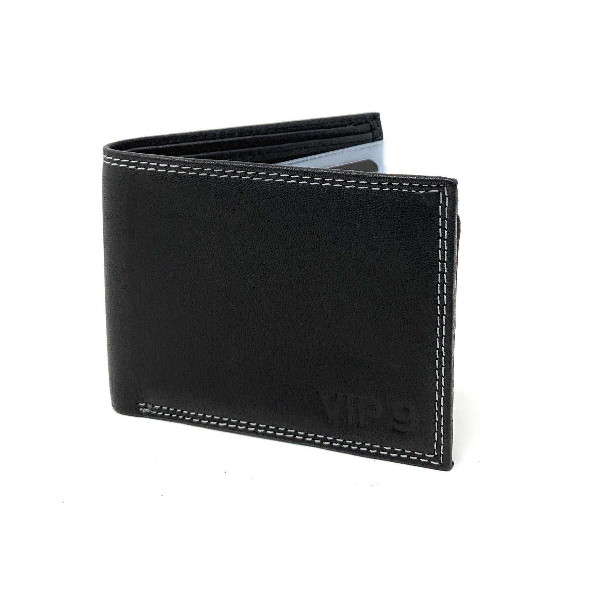 Empire Cove VIP Classic Genuine Leather Slim Bifold Wallets Flip Up ID-Wallets-Empire Cove-Brown-Casaba Shop