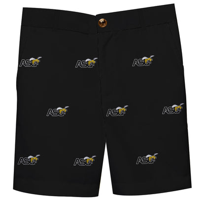 Alabama State Hornets Boys Game Day Black Structured Dress Shorts