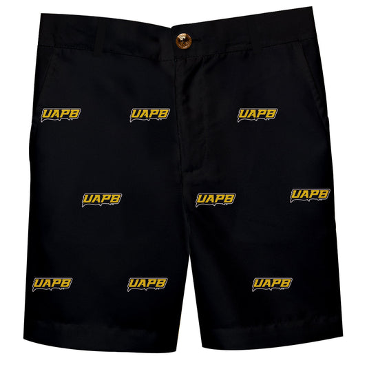 UAPB Golden Lions Boys Game Day Black Structured Shorts