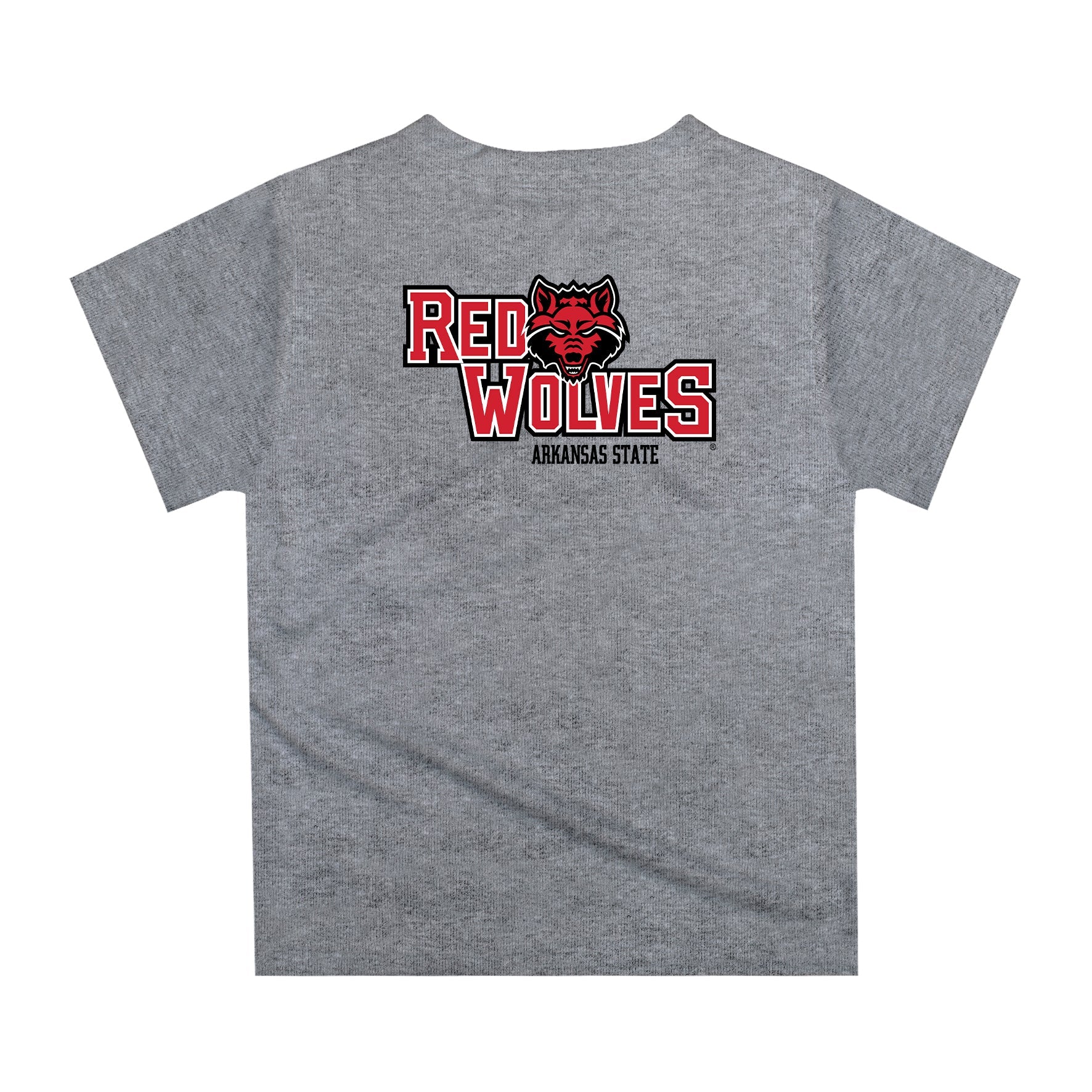 Arkansas State Red Wolves Original Dripping Football Helmet Heather Gray T-Shirt by Vive La Fete