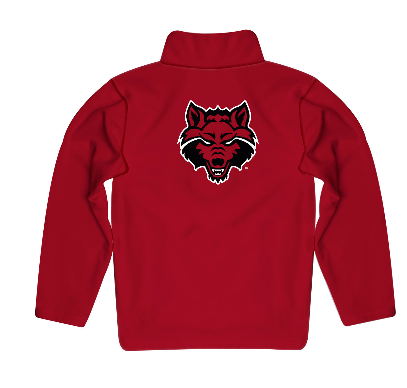 Arkansas State Red Wolves Game Day Solid Black Quarter Zip Pullover for Infants and Toddlers by Vive La Fete