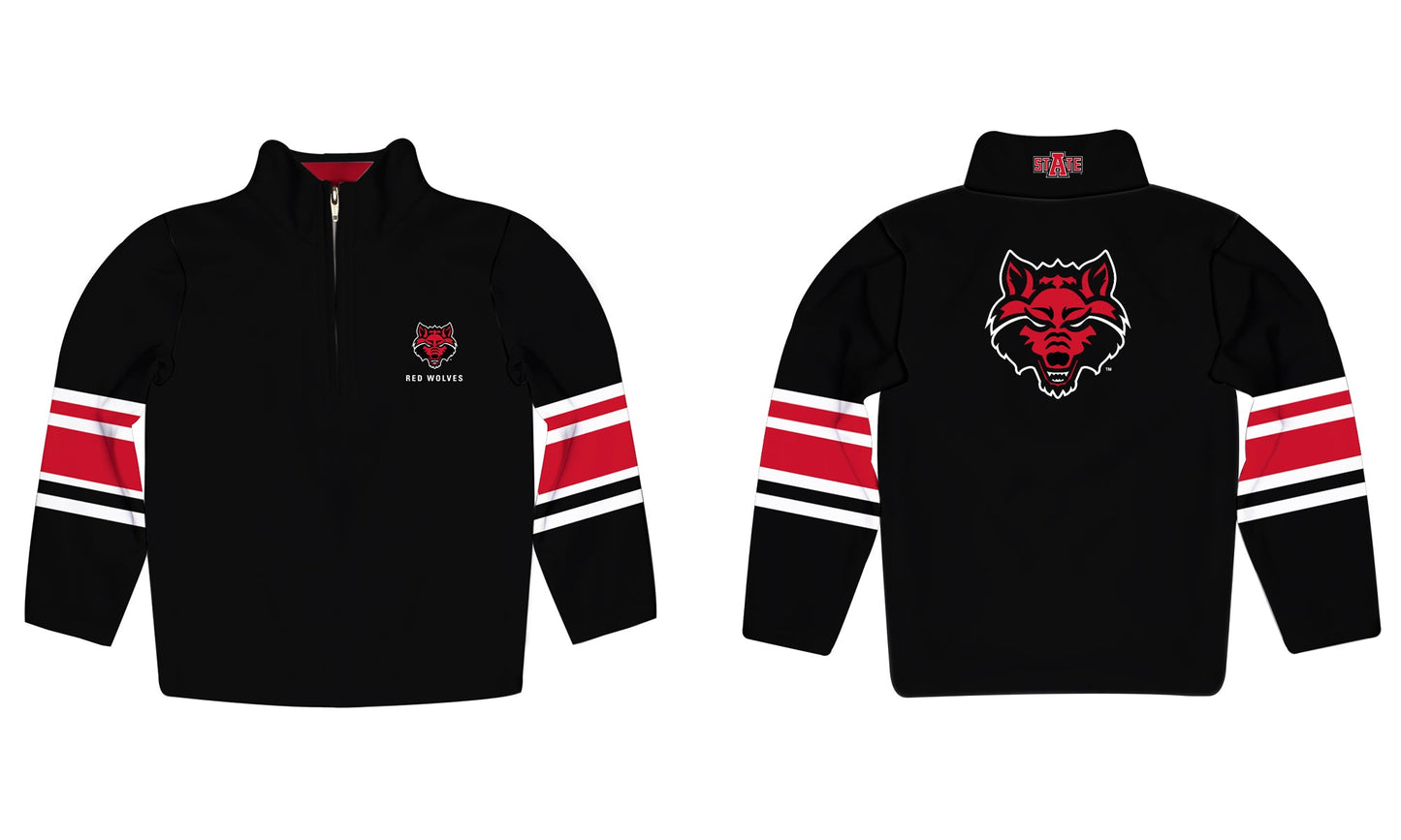 Arkansas State Red Wolves Game Day Black Quarter Zip Pullover Sweatshirt for Toddlers and Youth